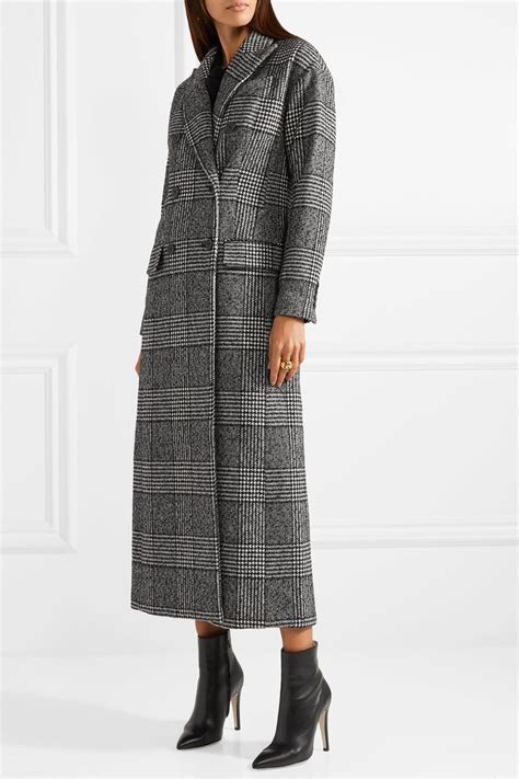 michael michael kors double breasted checked wool blend coat|MICHAEL Michael Kors Women's Double.